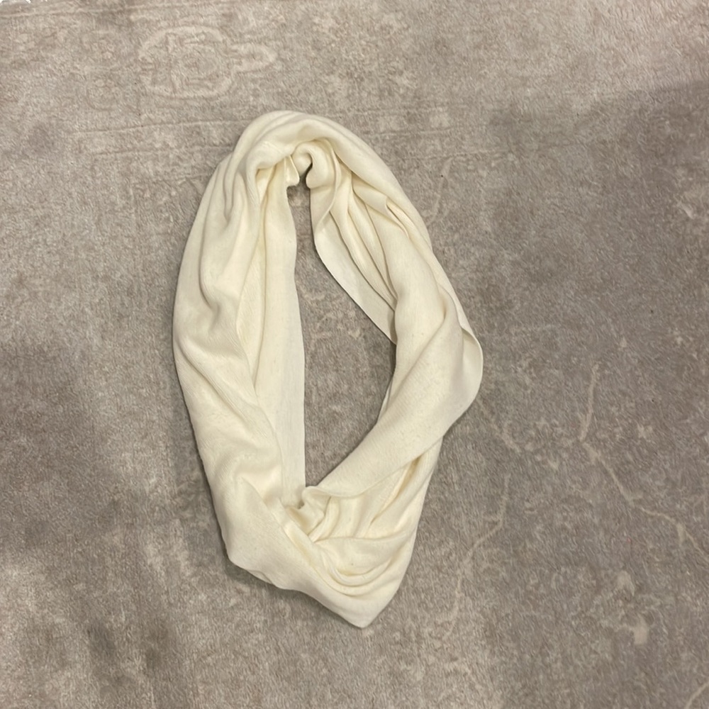 Calvin Klein white infinity scarf
